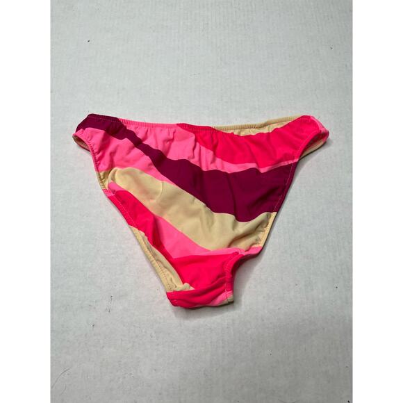 Vintage Venus Bright Pink Color Block Cheeky Summer Bikini Bottoms SIze 10 - Picture 2 of 4